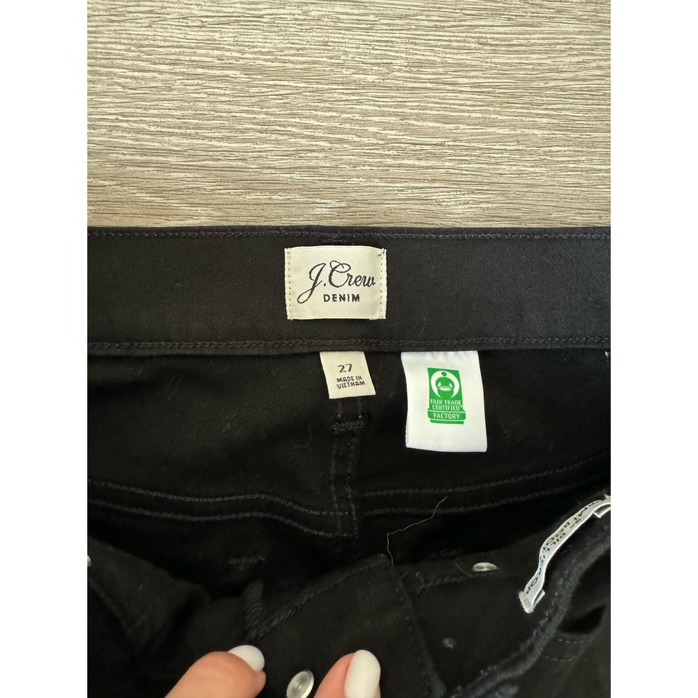 J.Crew EUC 9 Demi-boot Cropped Jeans in Stay Black Wash Size 27 Mid Rise - Picture 7 of 11